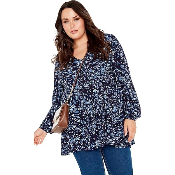 チュニック uhr Dot Volume Tunic Woman Within Plus Size Rayon Pintucked Effortless Tunic Blouse - S